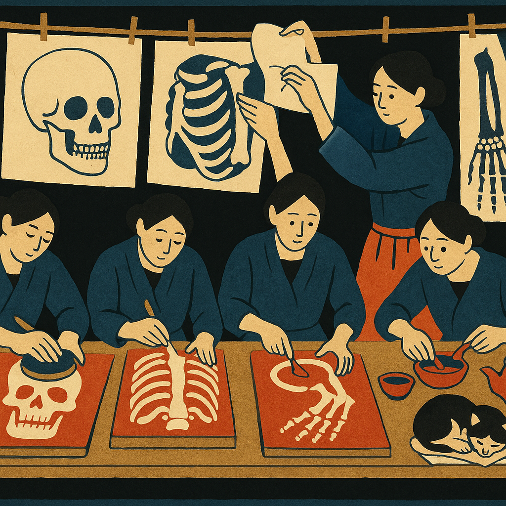 Nine Hands for One Skeleton