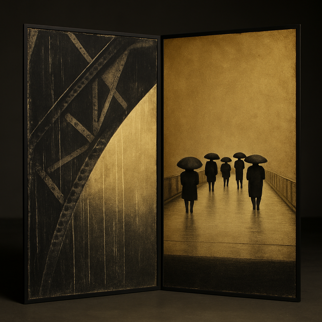 Six Posts, Gold Ground