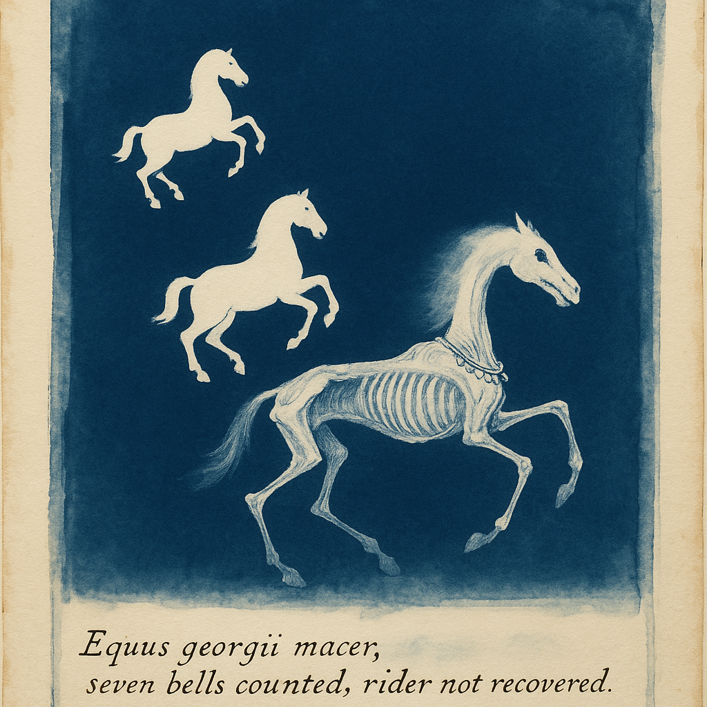 The Stable of Absent Riders, Sheet I: Equus georgii macer
