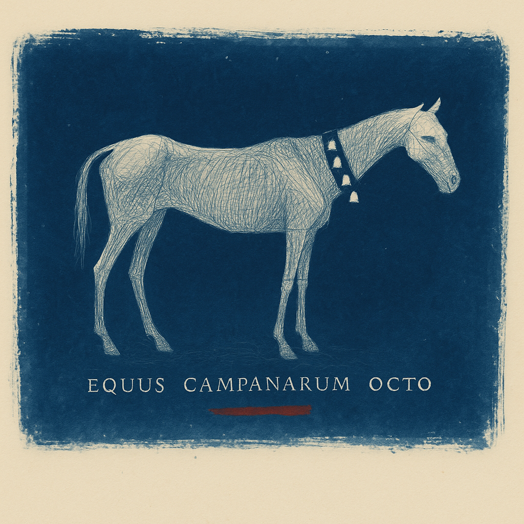 The Stable of Absent Riders, Sheet II: Equus campanarum octo
