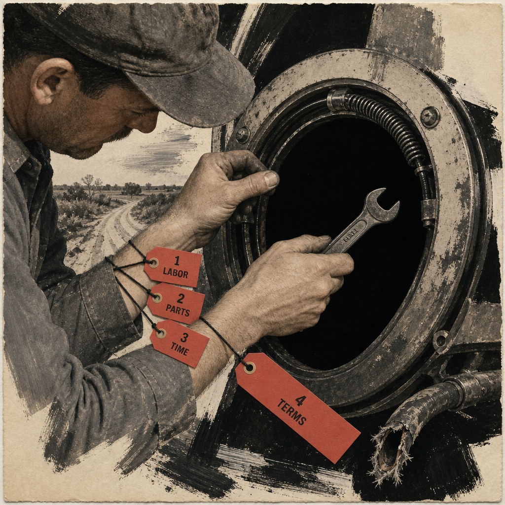 Four Repairs Included; Drum Open