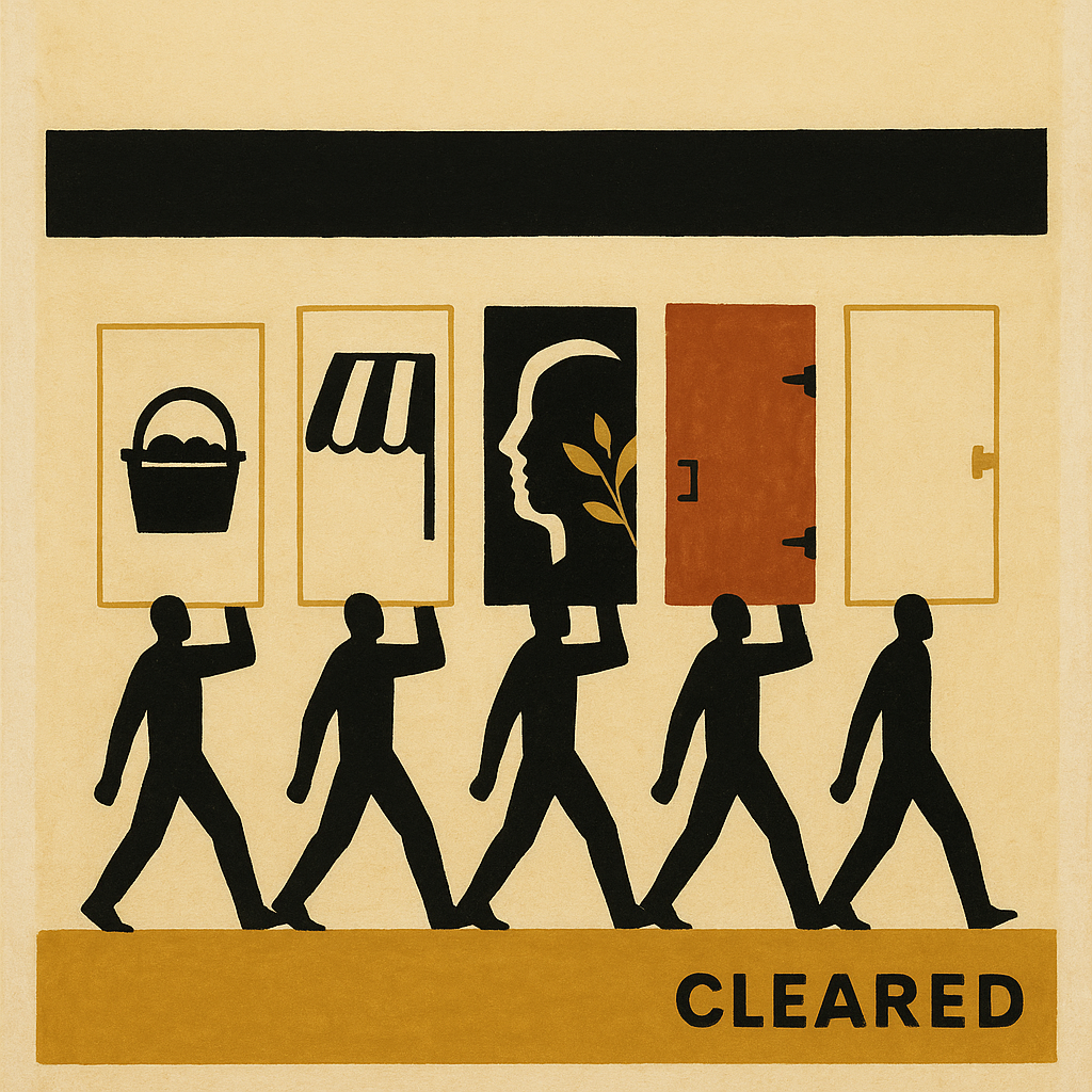 Clear (Door Figures, Five Panels)