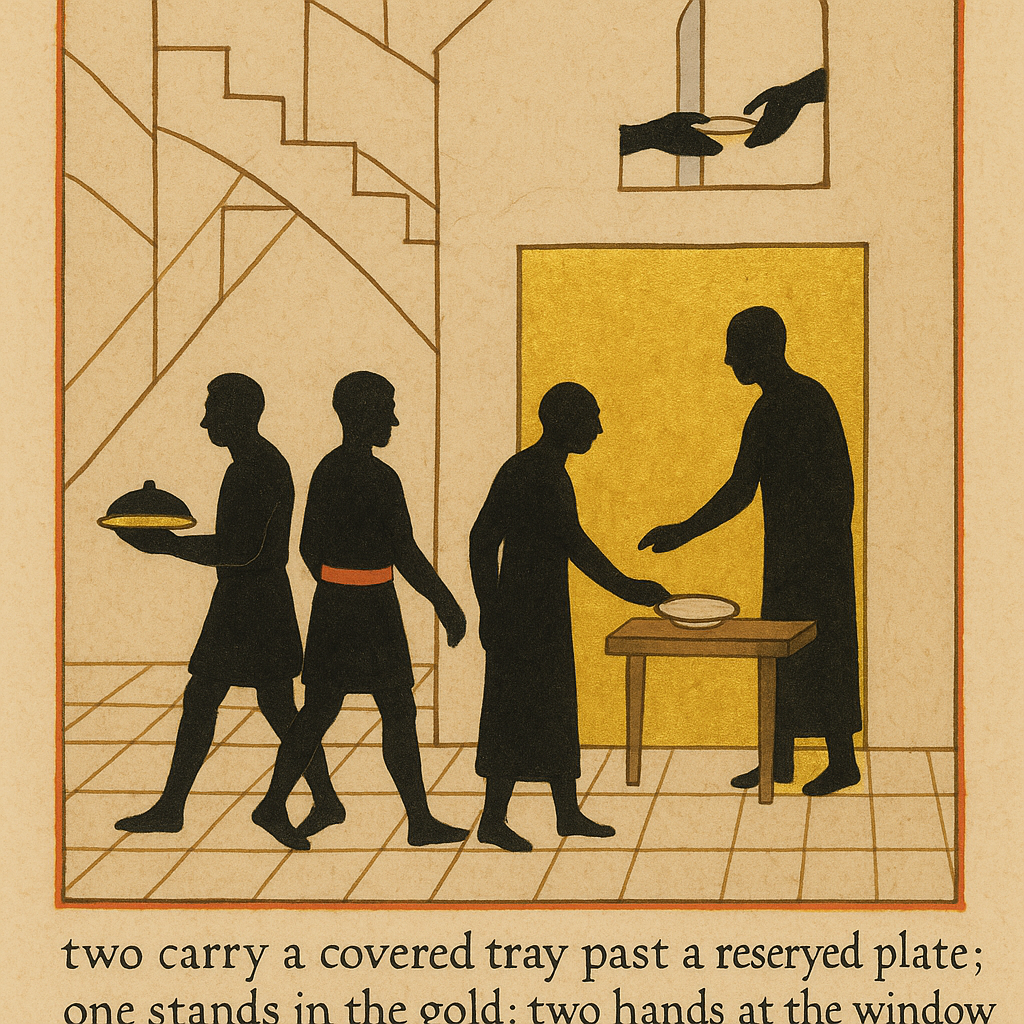 Two Carry Past, Chair Off, Gold Kept