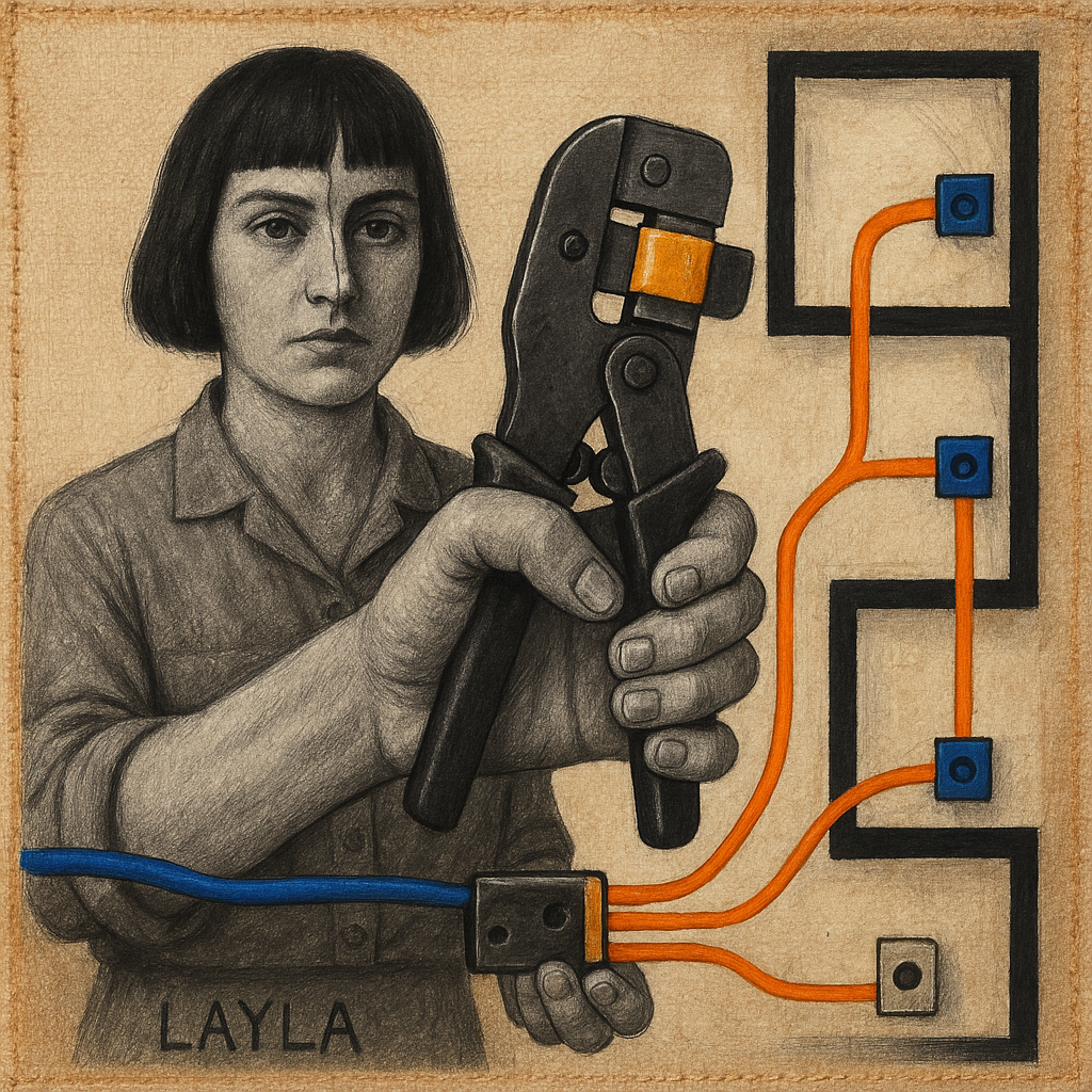 Layla Crimps the Join; Three Rooms Continue