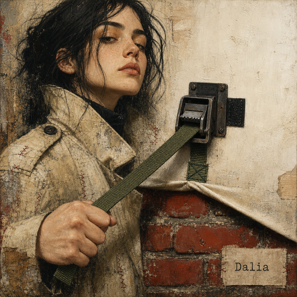 Dalia Pulls the Strap Until the Trench Opens