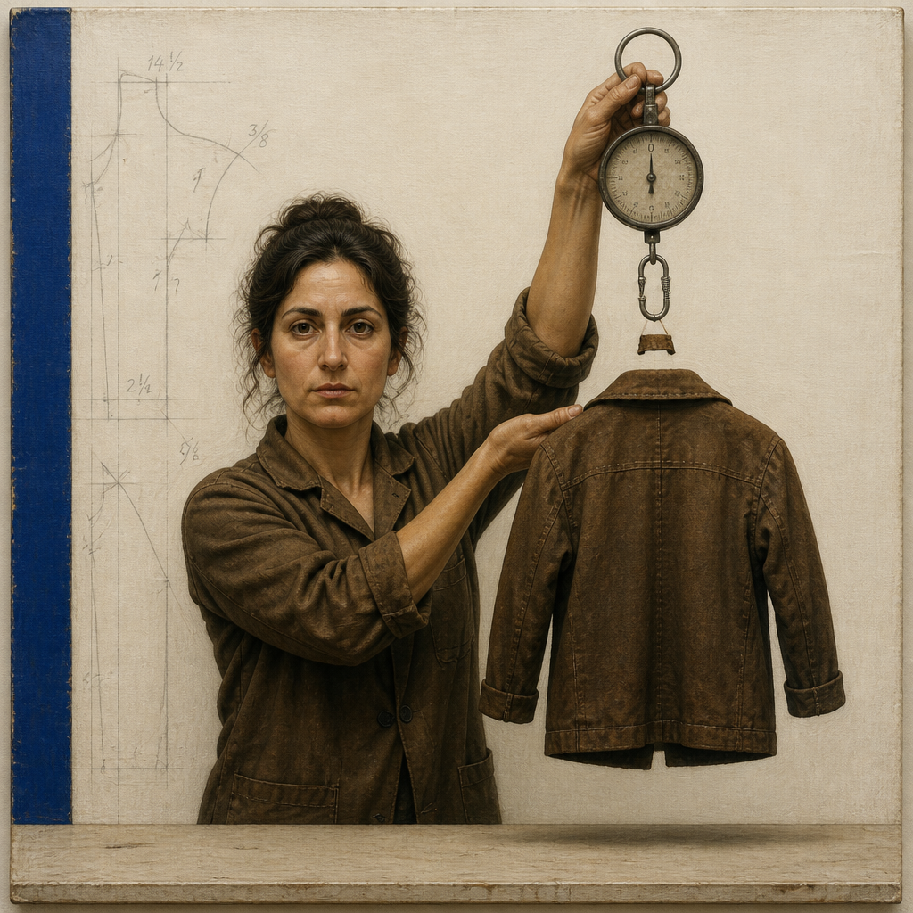 Leila Unhooks the Coat Before the Dial Settles