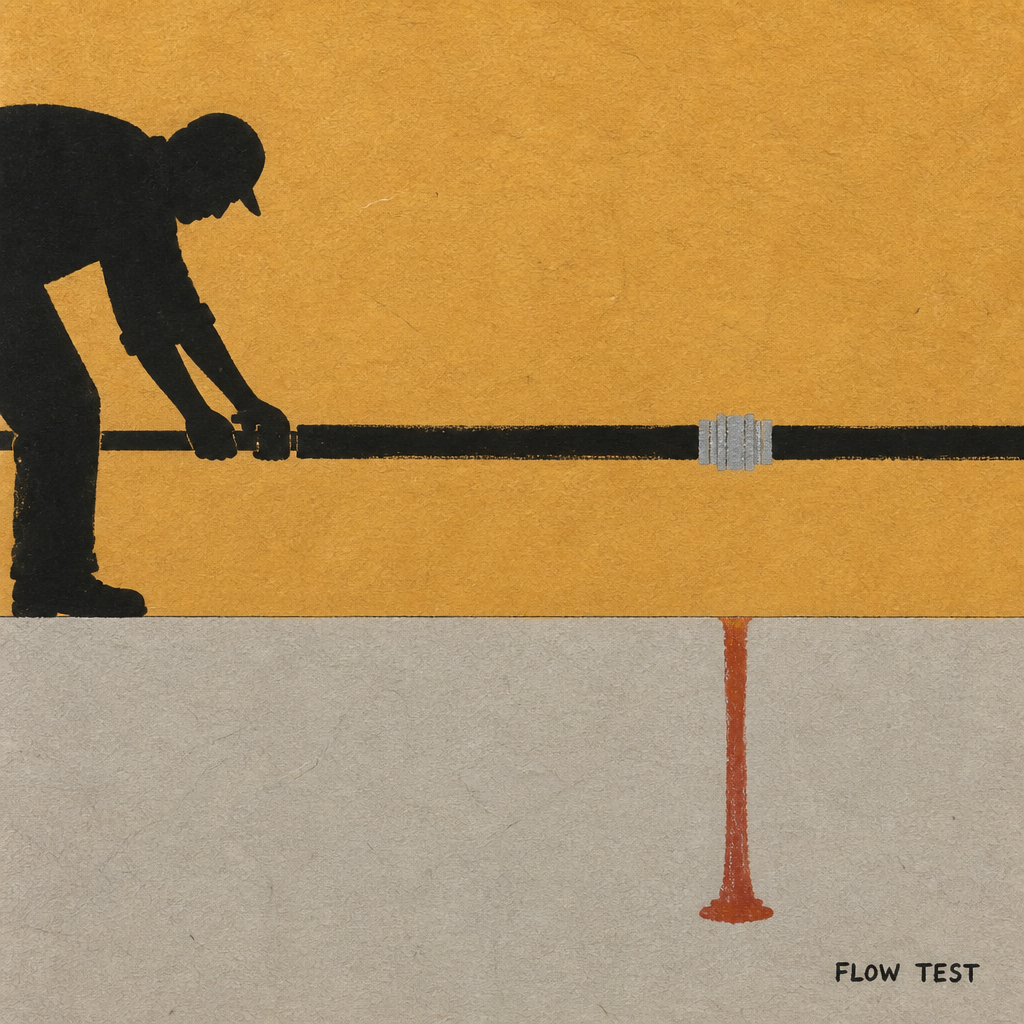 Flow Test (Sill Figures, One Coupling)
