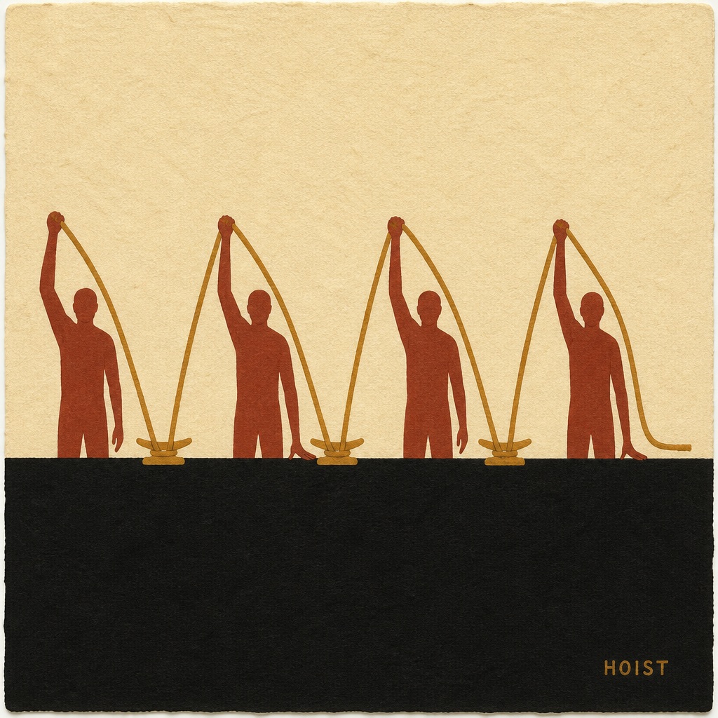 Hoist (Quay Figures, Line Seated Four Times)