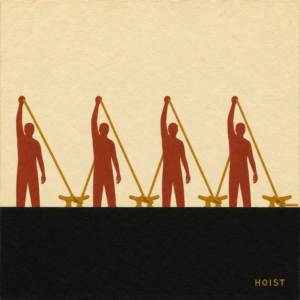 Hoist (Quay Figures, Line Seated Four Times)