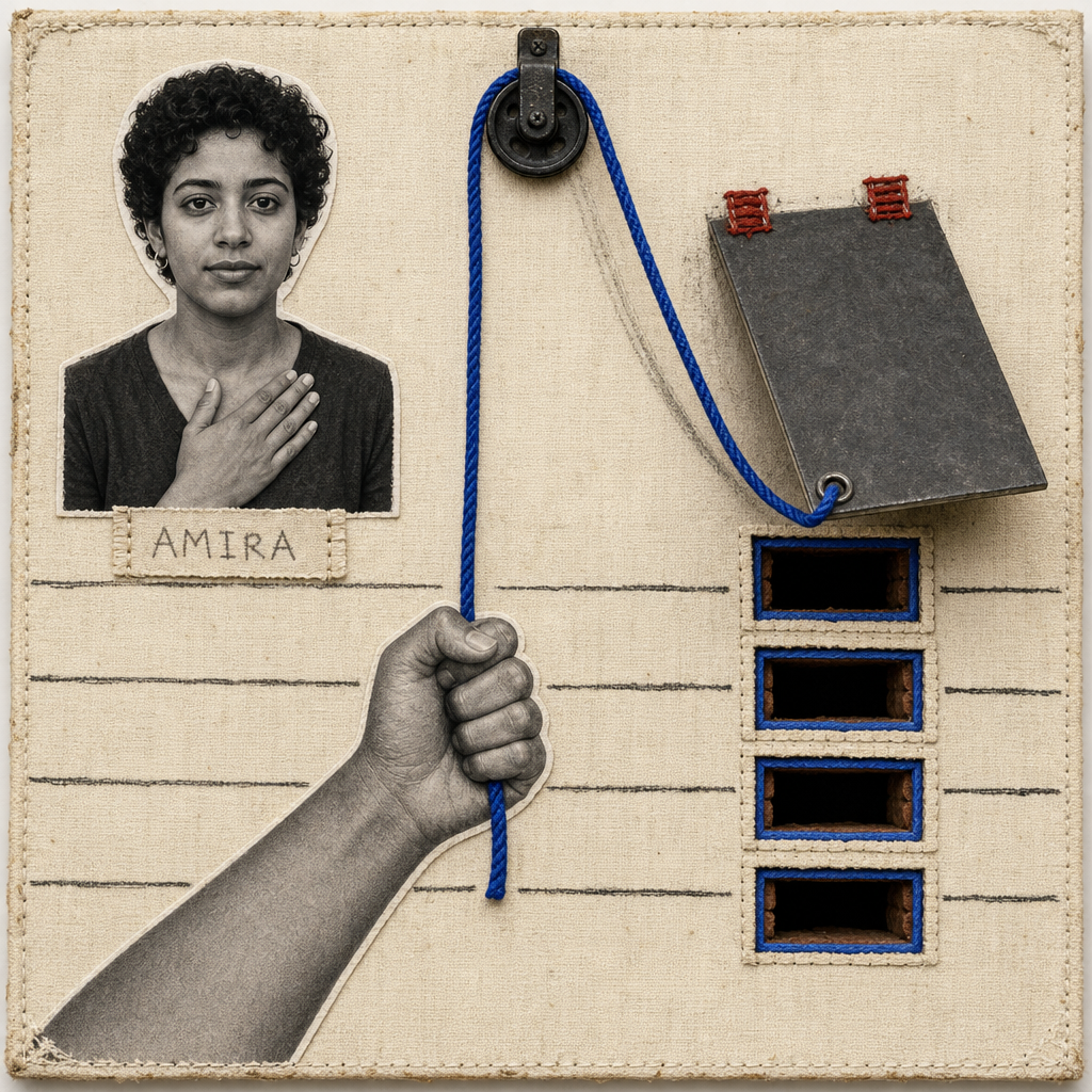 Amira Pulls the Counterline; Four Vent Bricks Clear