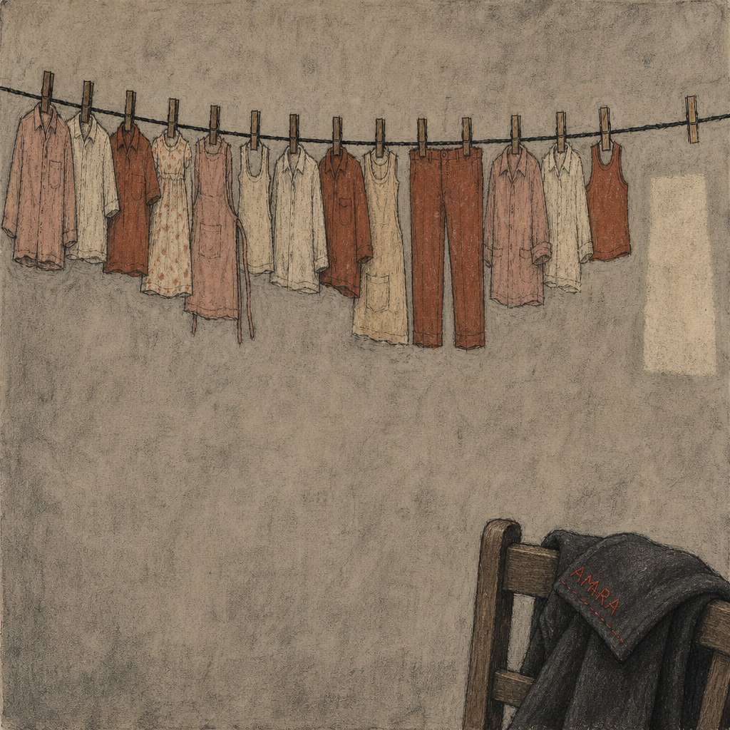 The Thirteenth Pin Holds Nothing; the Wall Keeps the Coat's Shape