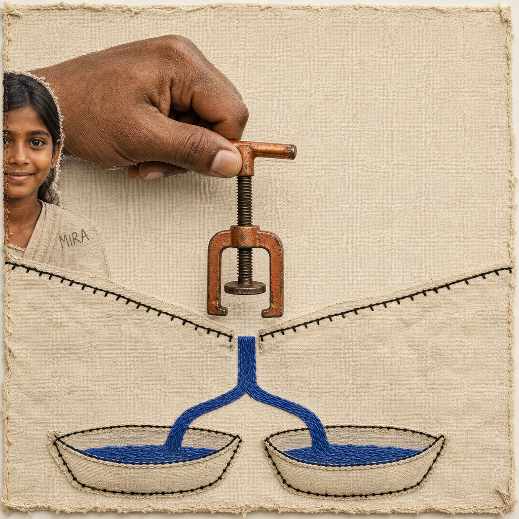 Mira Loosens the Roof Clamp; Two Basins Take Rain