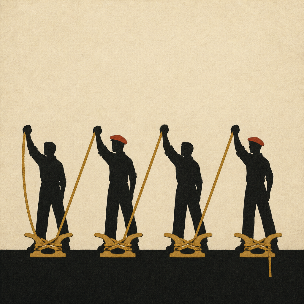 Hoist (Quay Figures, Line Seated Four Times)