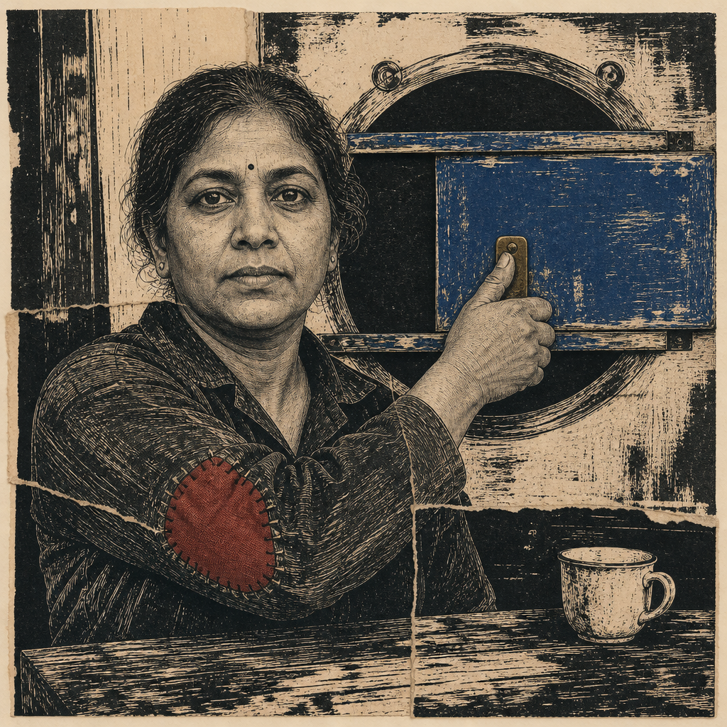 Meera Slides the Sight Cover at Break