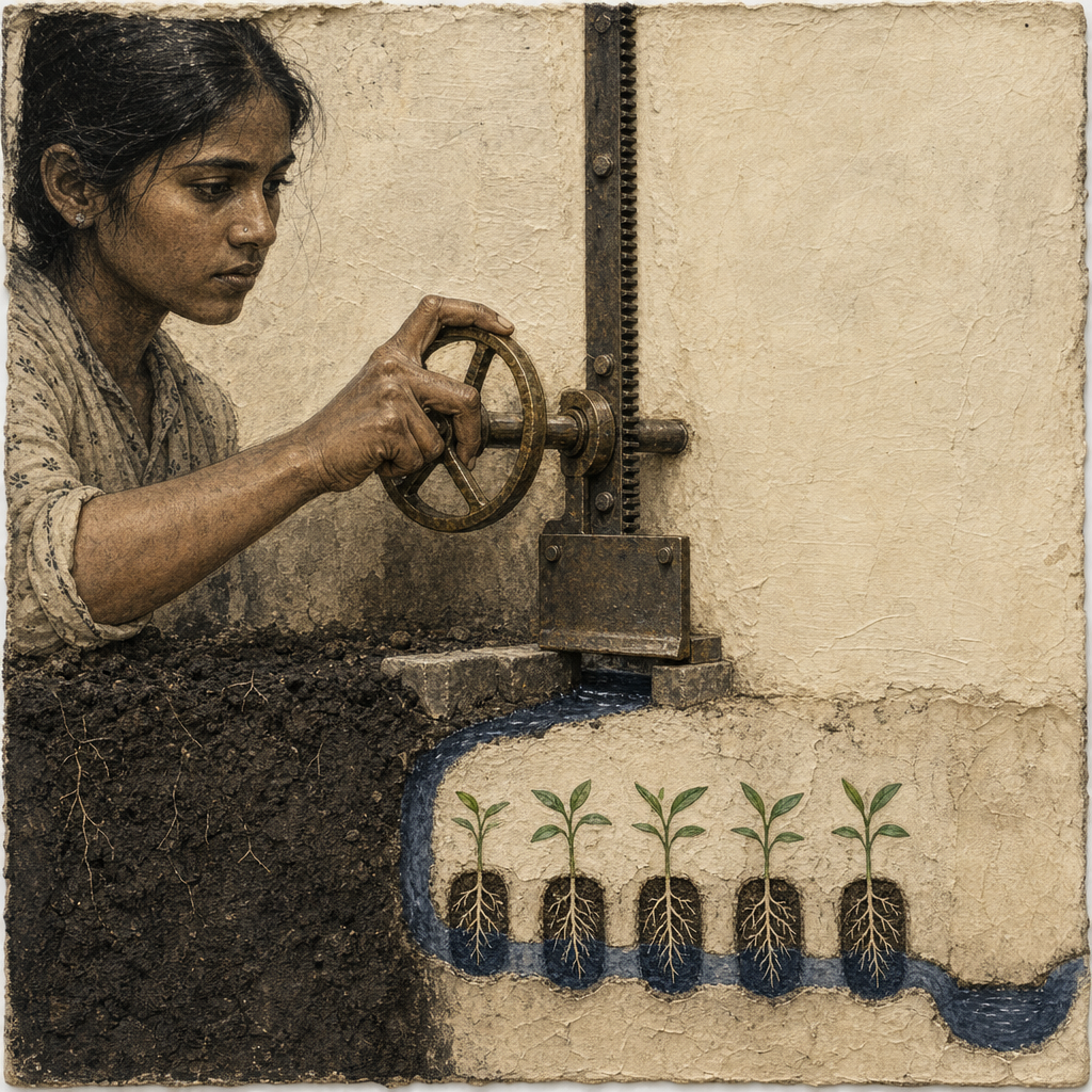 Meena Draws the Sluice Past the Fifth Root