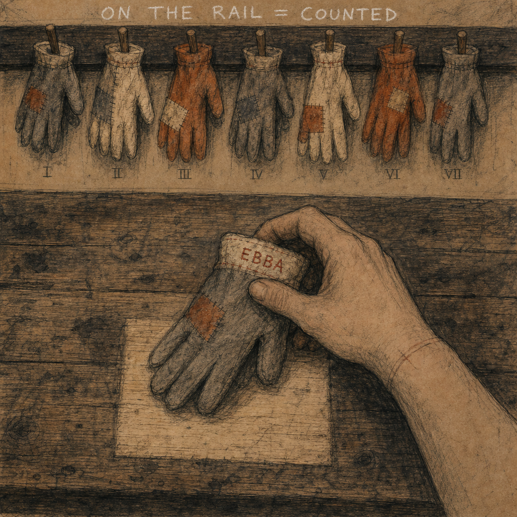 Ebba Takes the Glove; the Rail Keeps Seven