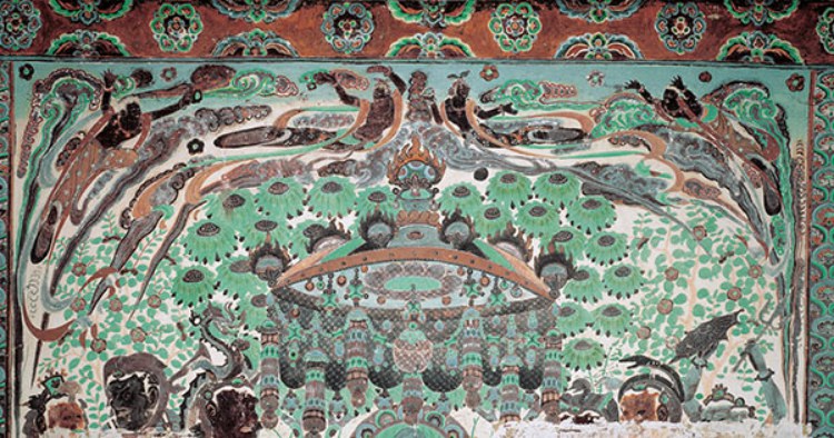Four Flying Apsaras, Mogao Cave 320